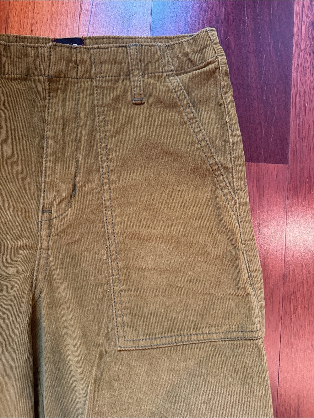 BDG Urban Outfitters | Olive Green Corduroy Wide-Leg Cropped Pants NWOT - Picture 4 of 10